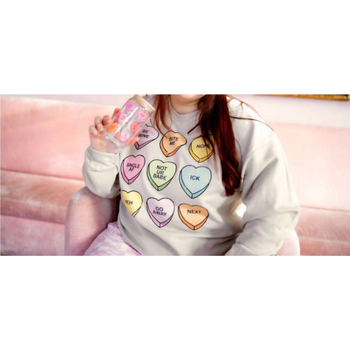 Bash single af sweatshirt in grey