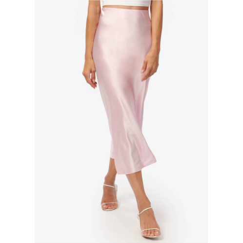 Cami NYC aviva silk slip skirt in macaron