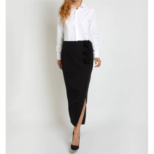 Joyce met Rachie la rosette skirt in black