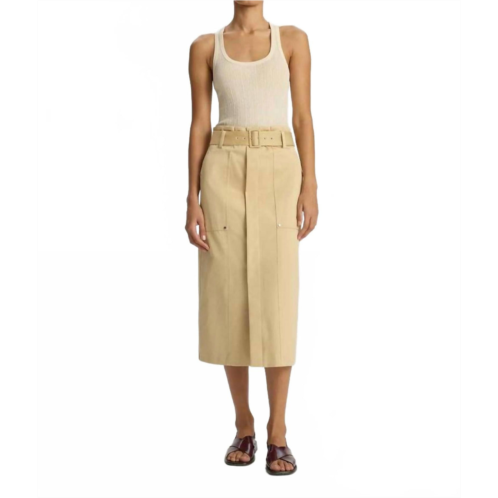 A.L.C. maia skirt in latte/beige