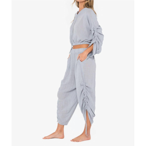 JBQ grayson lounger pants in dusty blue