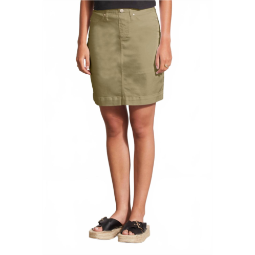 TRIBAL pull-on denim skort with pockets