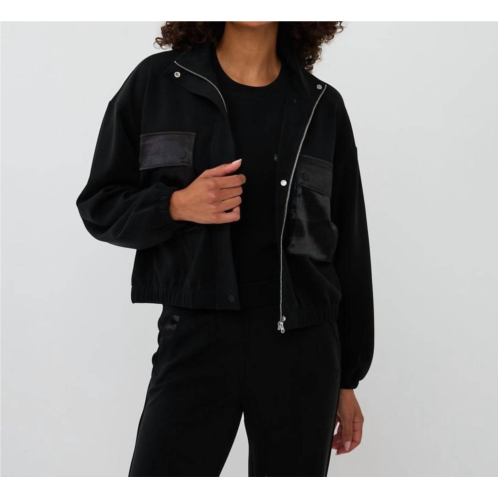 ESQUALO carina modal jacket in black