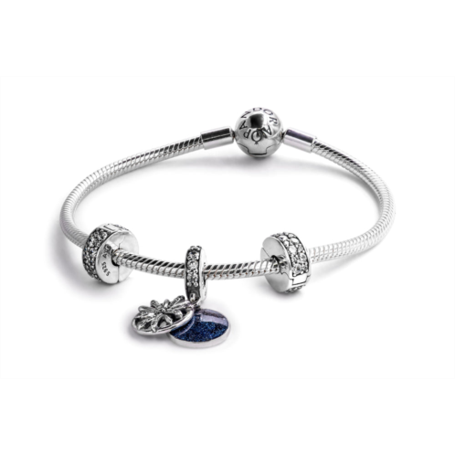 Pandora dazzling wishes bracelet gift set size 17