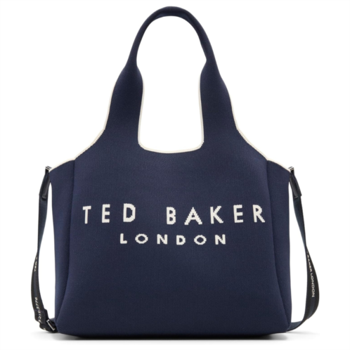 Ted Baker womens sara jaquard knit tote navy