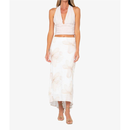 JBQ hendrick maxi skirt in white
