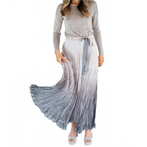 Viviana Uchitel maxi skirt in gray