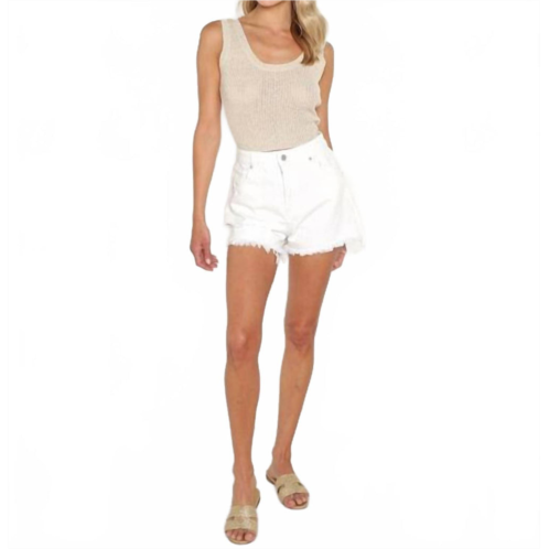 ROLLA dusters raw hem short in layla white