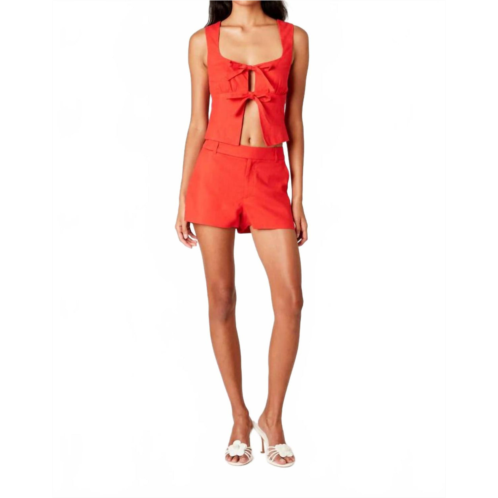 NIA micro short in cherry