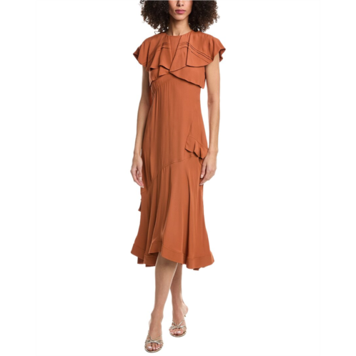 3.1 Phillip Lim ruffle overlay midi dress