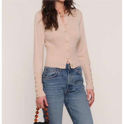 Heartloom seurat button front cardi in beige