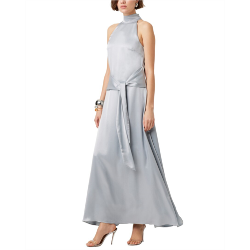 Toccin jocelyn tie- front silky satin maxi dress