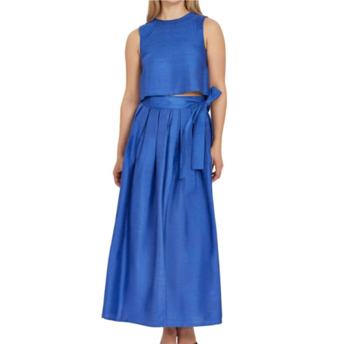 Livro asha skirt in cobalt