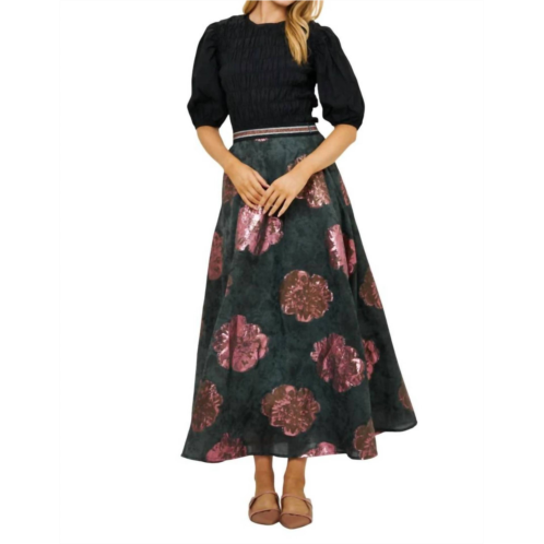 Oliphant swing skirt in rosa black