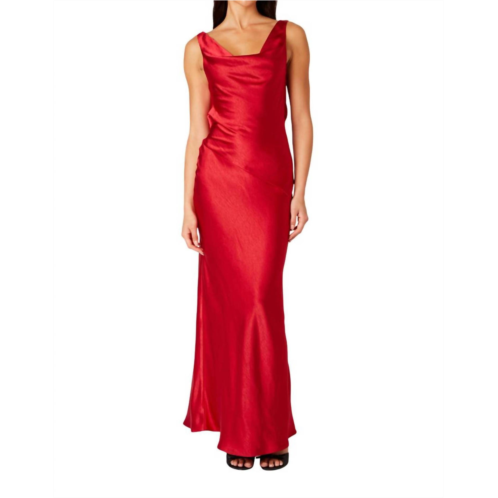 NIA fiora dress in ruby