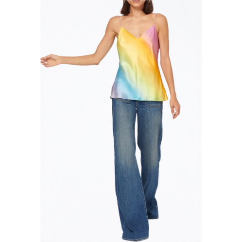 Cami NYC raine silk camisole in rainbow wash