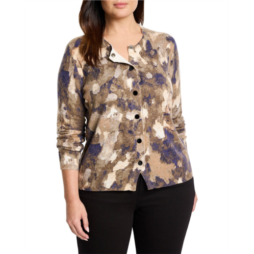 NICZOE plus femme camo cardigan