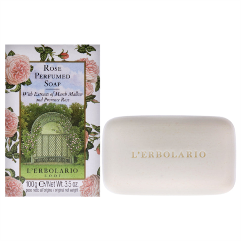 LErbolario perfumed soap - rose by for unisex - 3.5 oz soap