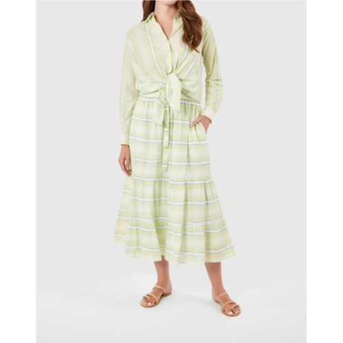 Livro market skirt in monaco stripe