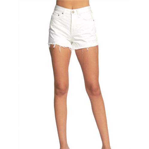 ELAN jayce high rise short in white