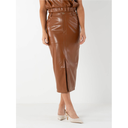 Emily McCarthy pencil skirt in mocha