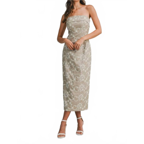 MABLE rowan dress in taupe