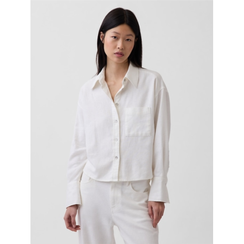 Gap Linen-Cotton Oversized Shirt