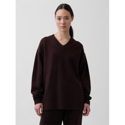 Gap CashSoft Oversized V-Neck Tunic Sweater