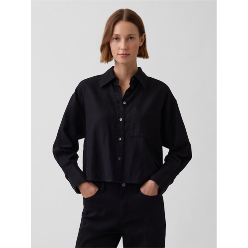 Gap Linen-Cotton Oversized Shirt