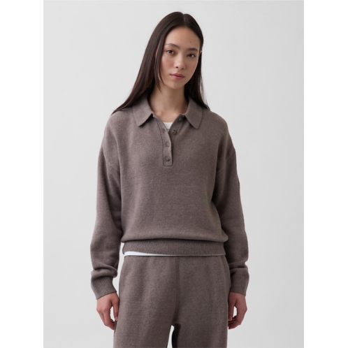 Gap CashSoft Relaxed Polo Sweater