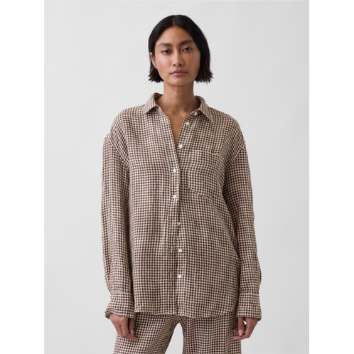 Gap 100% Linen Oversized Shirt