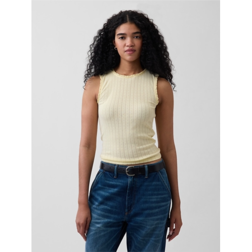 Gap Pointelle Shell Tank Top