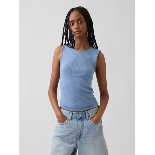 Gap Pointelle Shell Tank Top