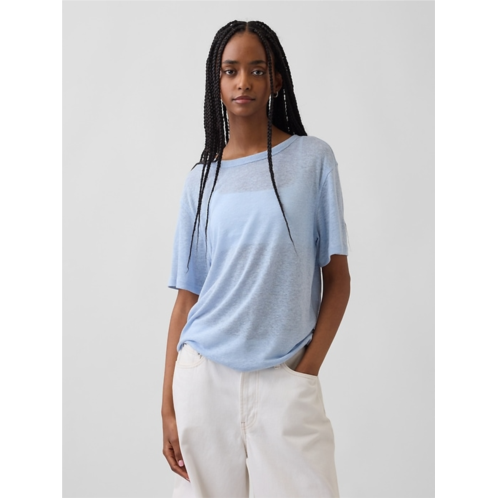 Gap Linen-Blend Relaxed T-Shirt