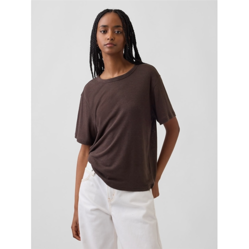 Gap Linen-Blend Relaxed T-Shirt