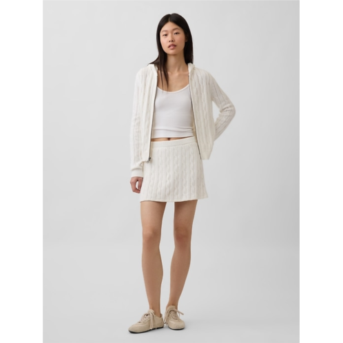 Gap 100% Cotton Cable-Knit Mini Skort