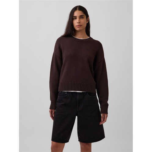 Gap 100% Cotton Oversized Crop Sweater