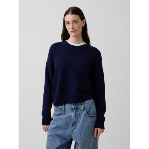 Gap 100% Cotton Oversized Crop Sweater
