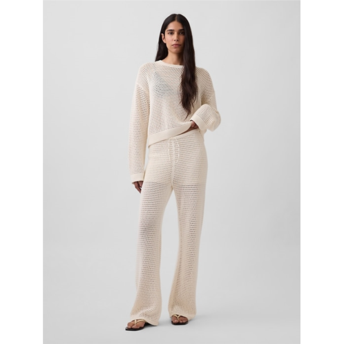 Gap 100% Cotton Crochet Sweater Pants