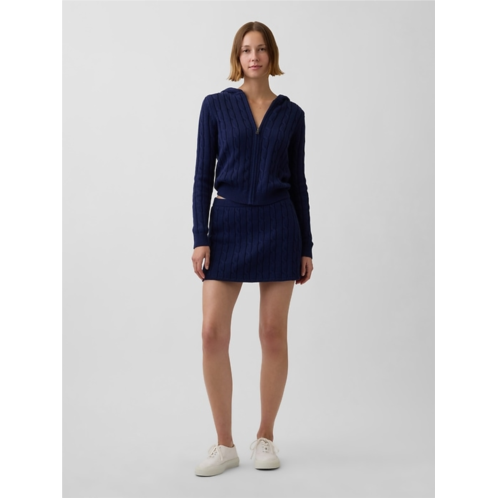 Gap 100% Cotton Cable-Knit Mini Skort
