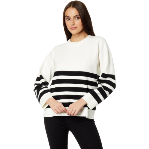 Womens English Factory Stripe Round Neck Sweater