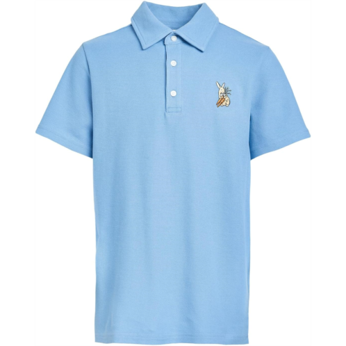Boys Janie and Jack Bunny Embroidered Pique Polo (Toddler/Little Kid/Big Kid)