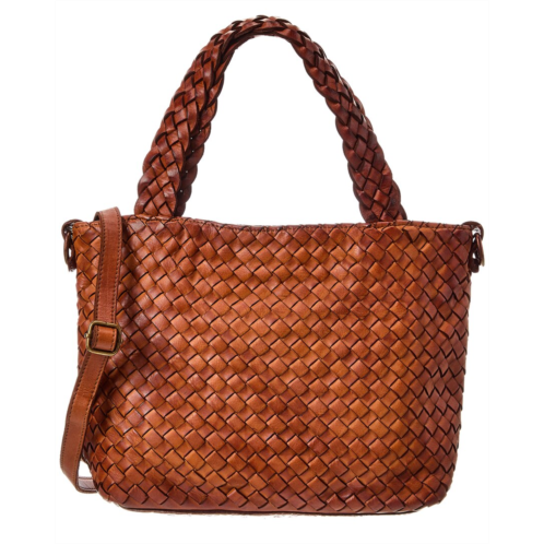 Isabella Rossetti marie hand woven leather tote