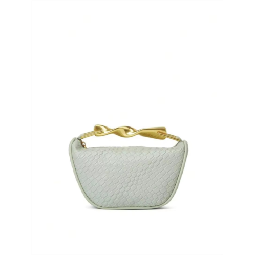 DGIASS summer half-moon woven straw shoulder bag for women - casual tote and crossbody purse pu green