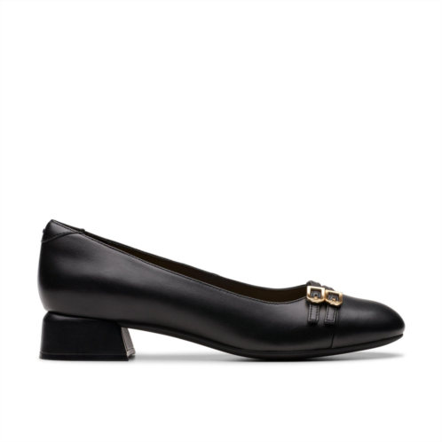 Clarks daiss30 court in black leather