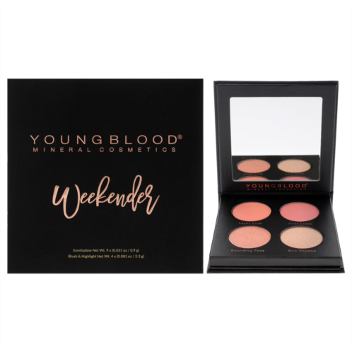 Youngblood palette - weekender by for women - 0.60 oz makeup