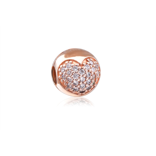 Pandora pave heart charm -