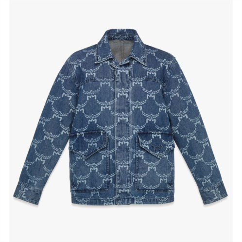 Mcm lauretos monogram denim jacket