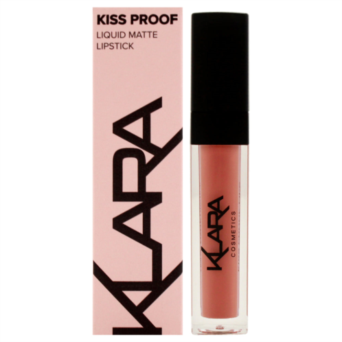 Klara kiss proof lipstick liquid matte - 28 cookie brown by for women - 0.27 oz lipstick