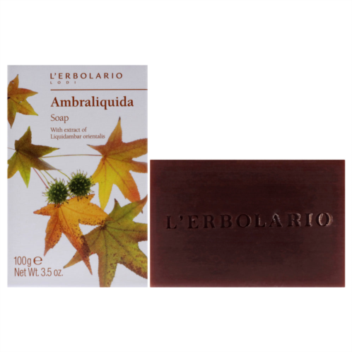 LErbolario ambraliquida bar soap by for unisex - 3.5 oz soap